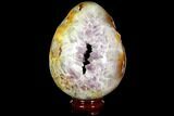 Polished Amethyst Geode Egg - Madagascar #117270-1